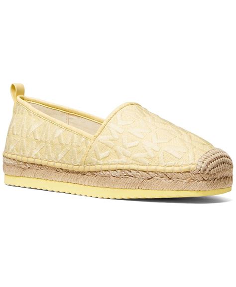 michael michael kors women's lenny slip-on espadrille flats|Lenny Tumbled Leather Slip.